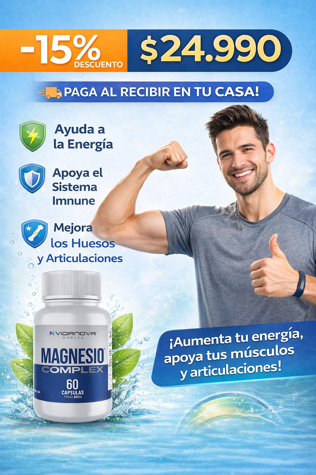 Magnesium Complex Premium 1000 mg ORIGINAL  ⚡60 cápsula