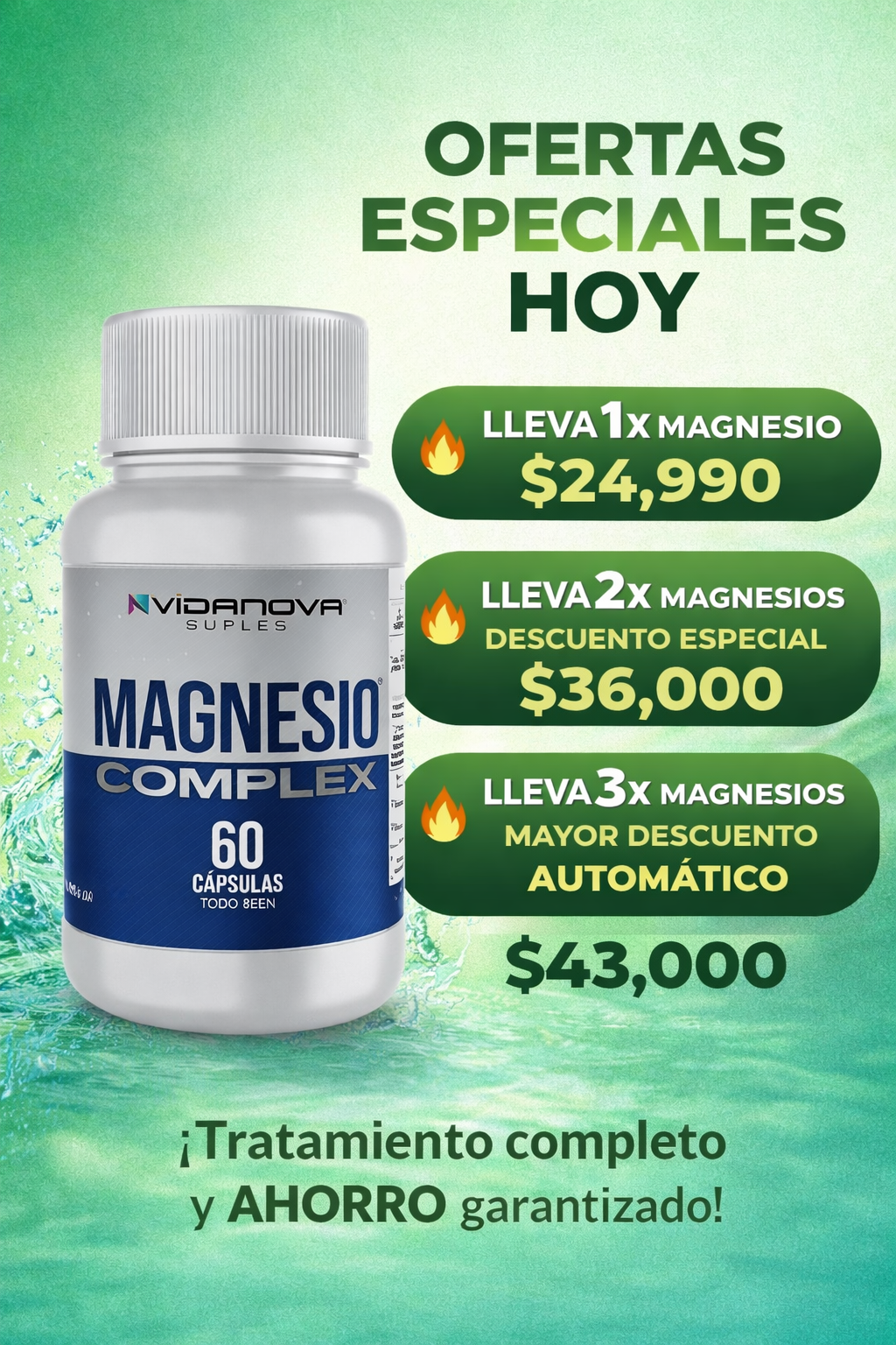 Magnesium Complex Premium 1000 mg ORIGINAL  ⚡60 cápsula