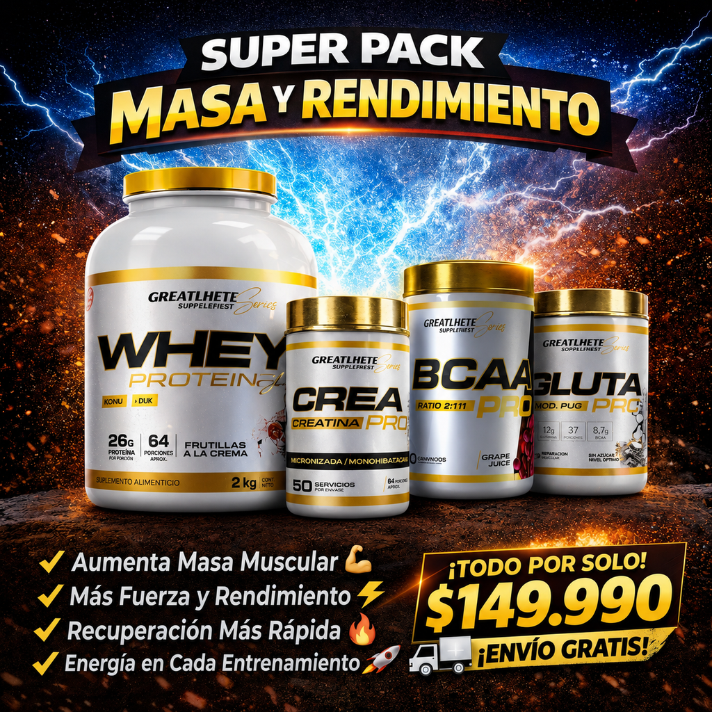 Super Pack Masa y Rendimiento