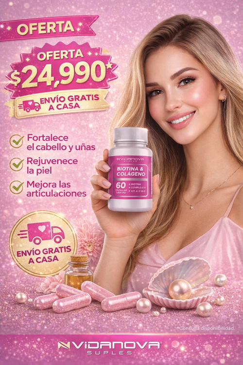 ✨Biotina Colageno 1000mg 60caps